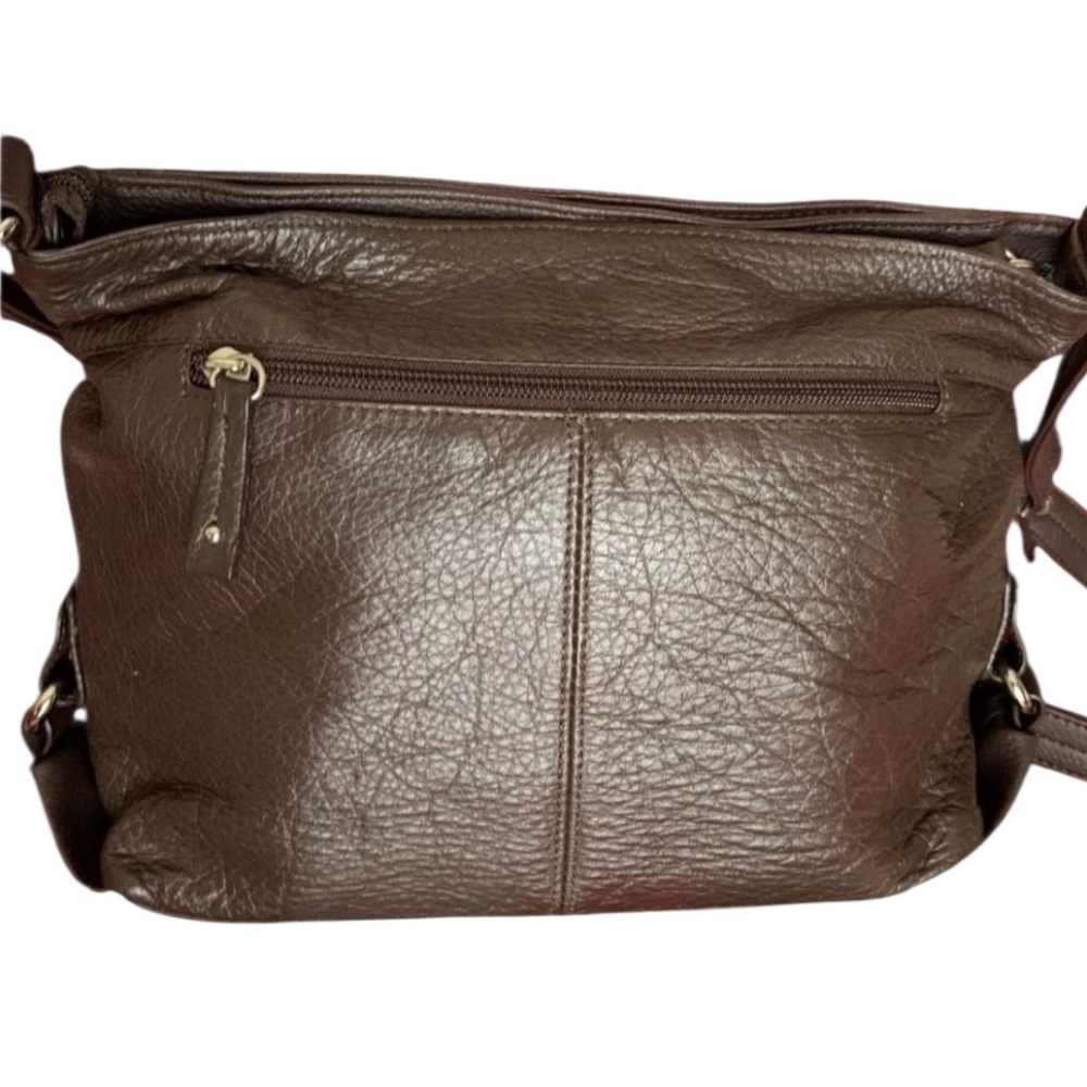 Stone & Co. Leather Shoulder Bag w/Front Pouches - Picture 2 of 10